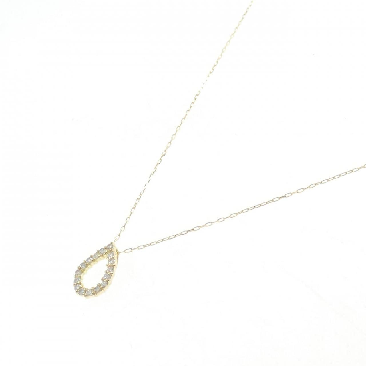 [BRAND NEW] K18YG Diamond necklace 0.10CT