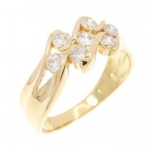 K18YG ダイヤモンド リング 0.50CT
