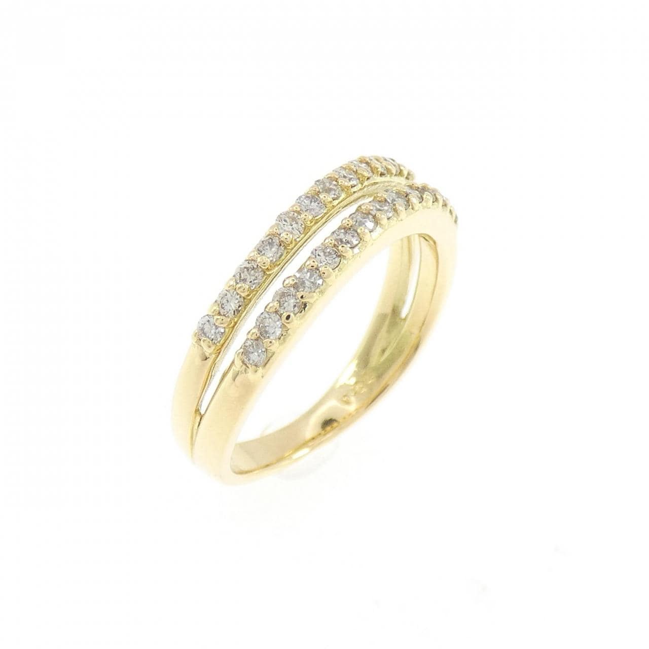 K18YG ダイヤモンド ピンキーリング 0.24CT