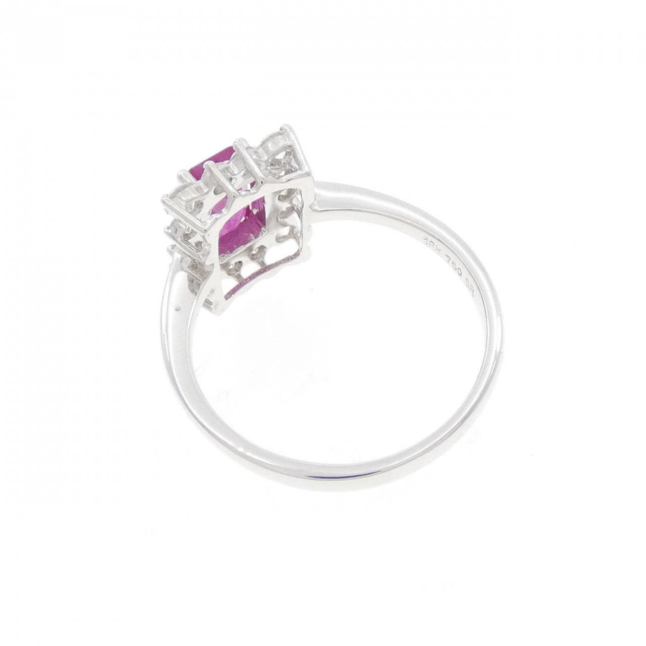 750WG ルビー リング 1.05CT