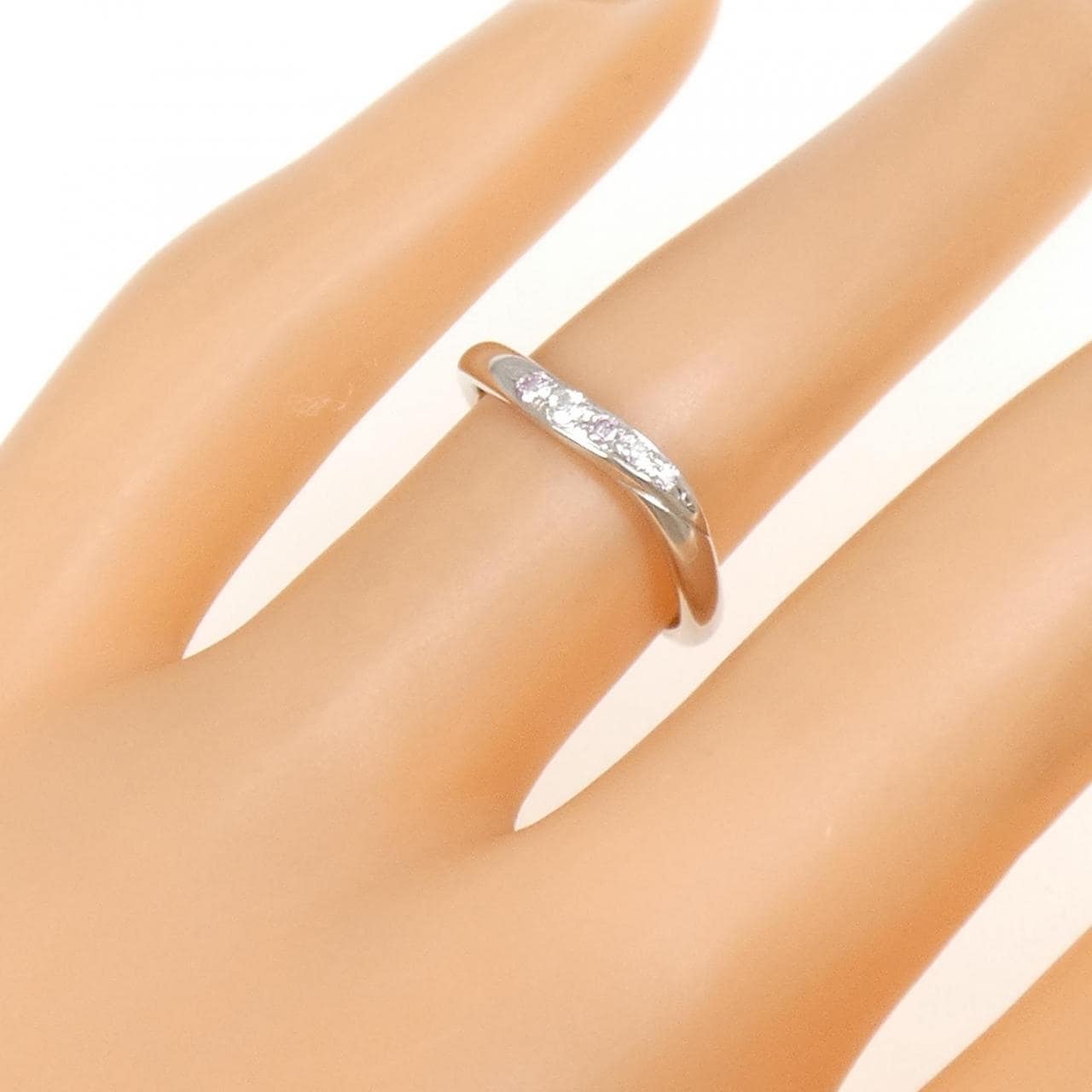PT900 ピンクダイヤモンド リング 0.046CT