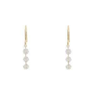 K18YG ダイヤモンド ピアス