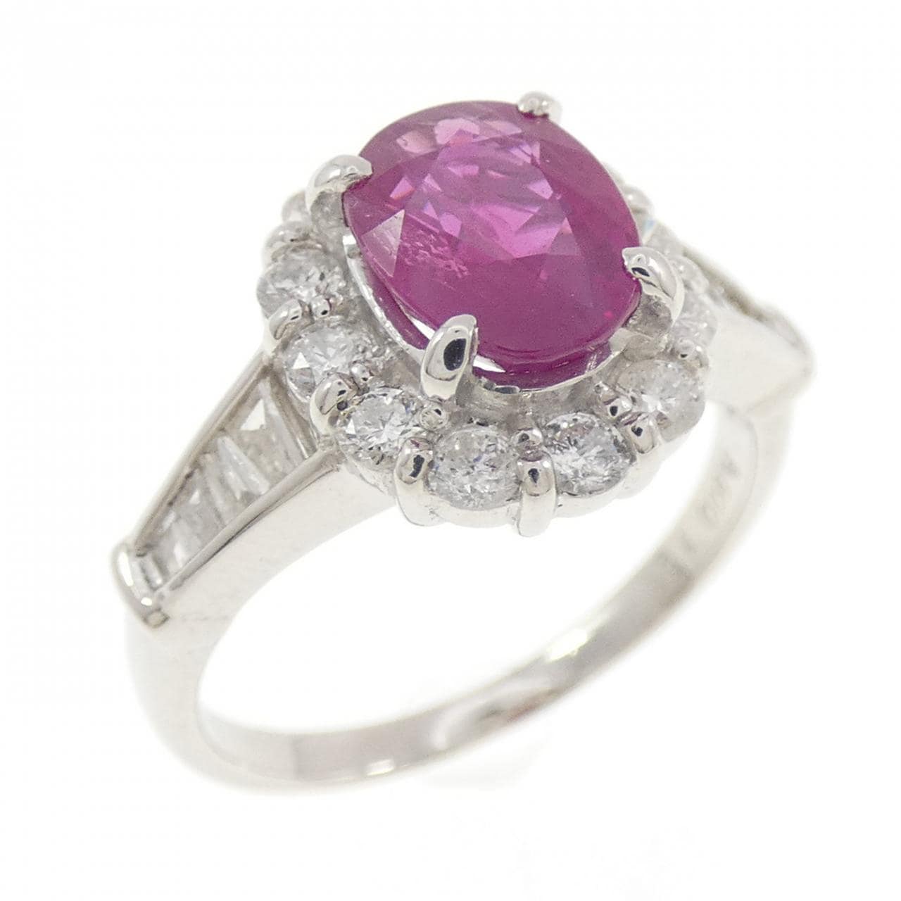 PT900 ルビー リング 1.61CT