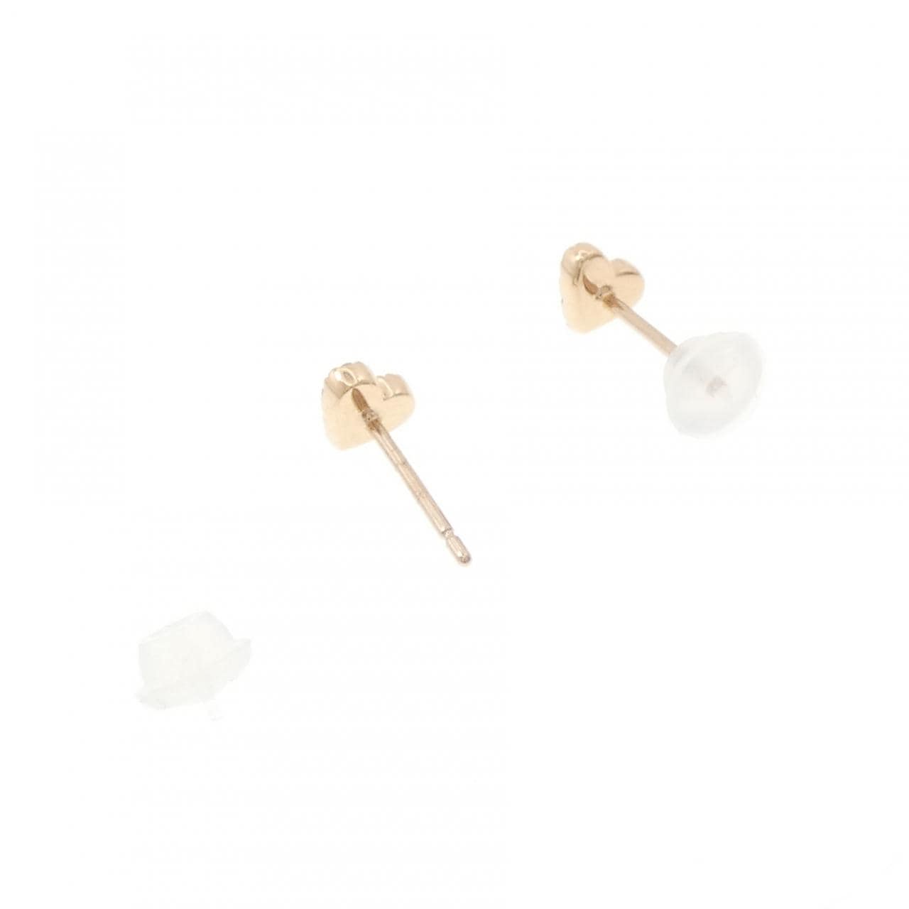 スタージュエリー ハート ダイヤモンド ピアス 0.04CT