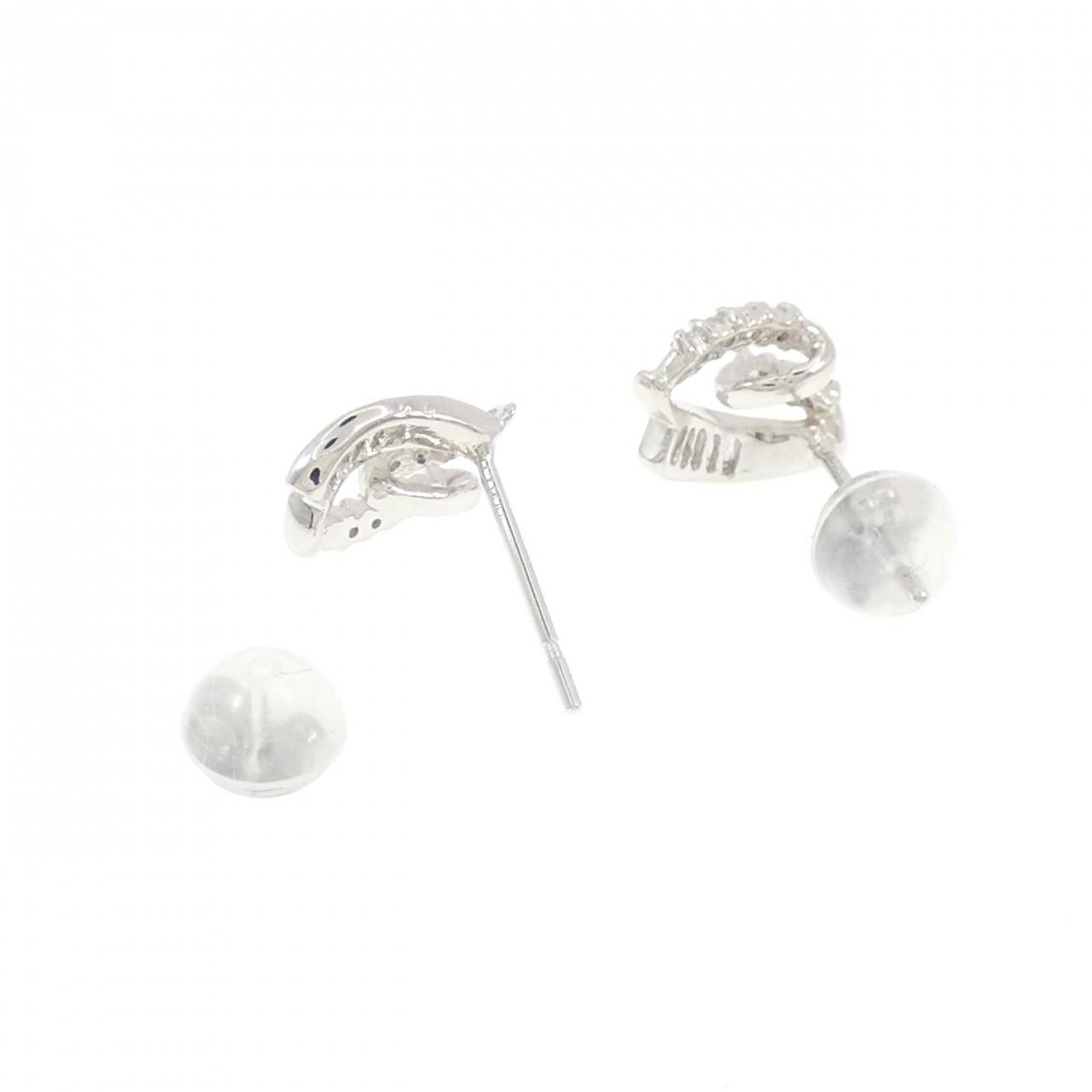 PT900 Diamond Earrings 0.18CT