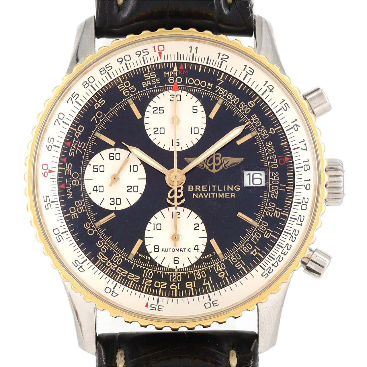 ブライトリング オールドナビータイマー YGコンビ D13022 SSxYG 自動巻