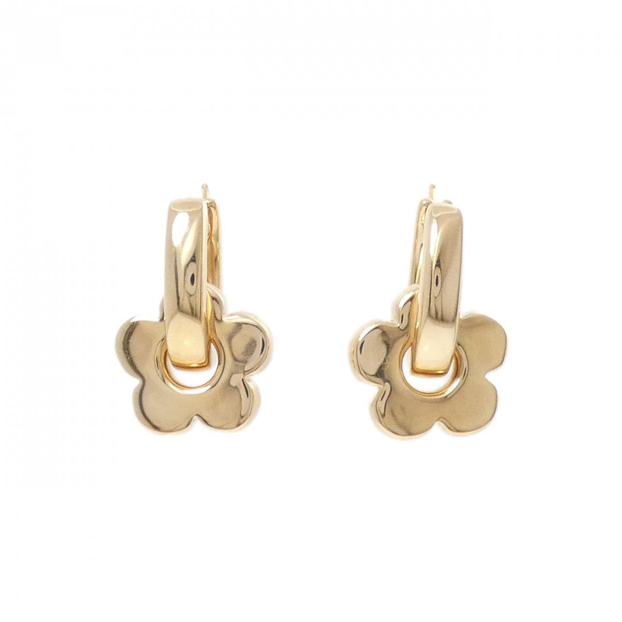 750YG 2WAY Flower Earrings