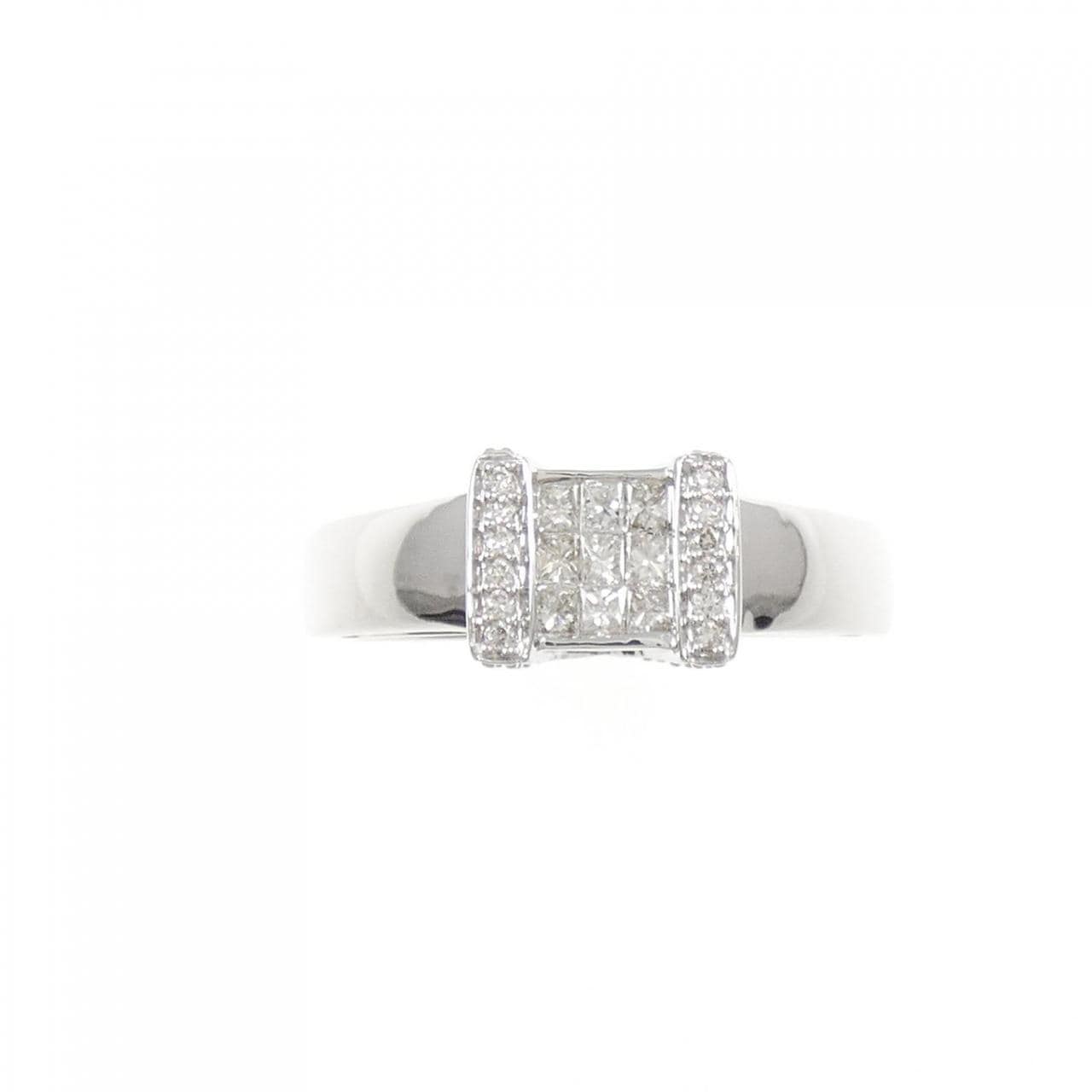 K18WG ダイヤモンド リング 0.25CT