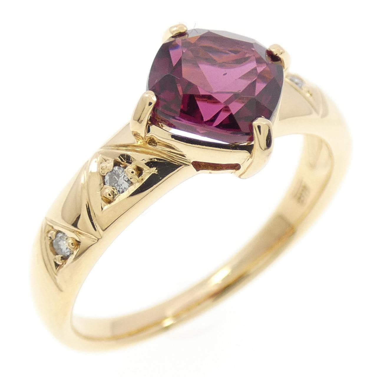 K18YG ガーネット リング