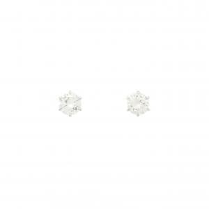 【リメイク】PT/ST ダイヤモンド ピアス 0.328CT 0.348CT F VS1 VG-GOOD