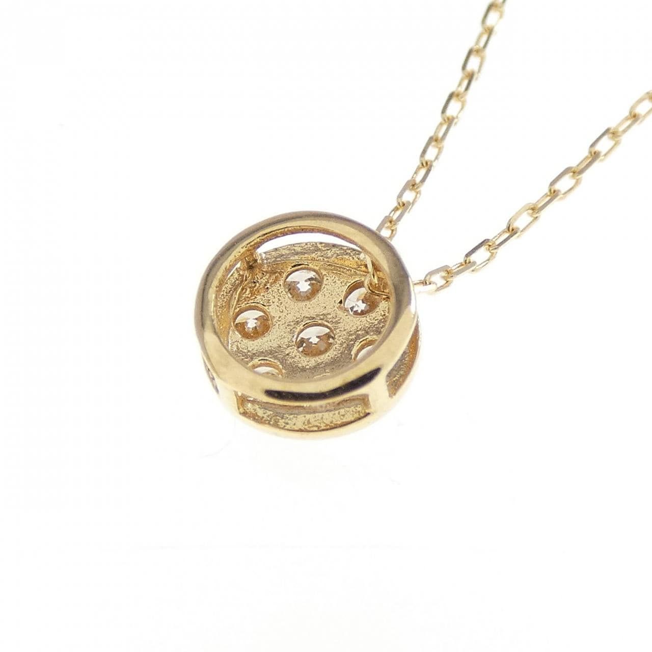 [BRAND NEW] K18YG Diamond necklace 0.10CT