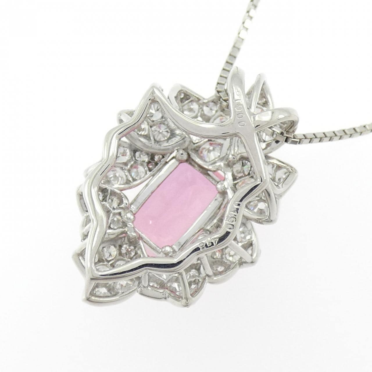PT900/PT850 非加熱 サファイヤ ネックレス 4.18CT マダガスカル産