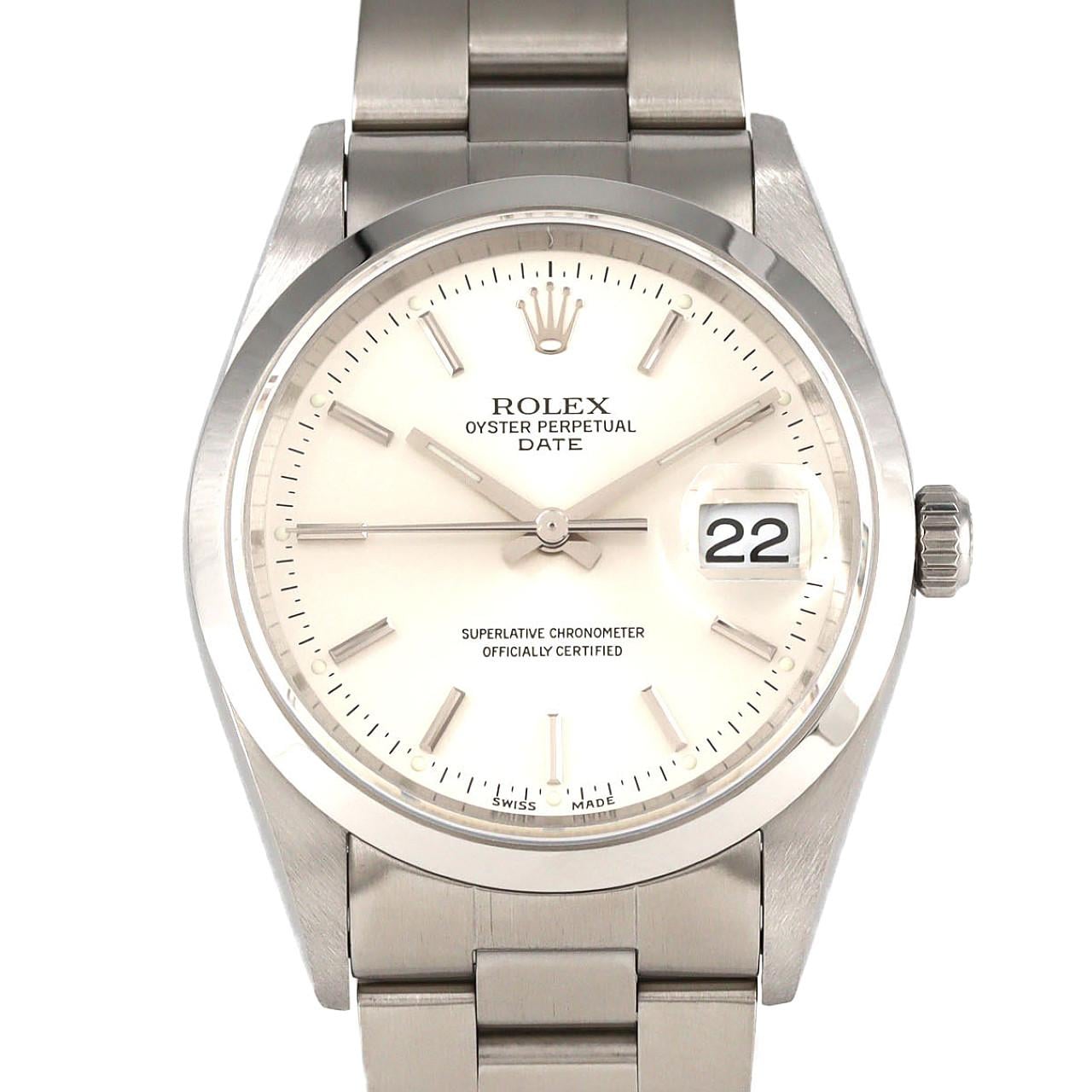 ロレックス オイスターパーペチュアルデイト 15200 SS 自動巻 P番