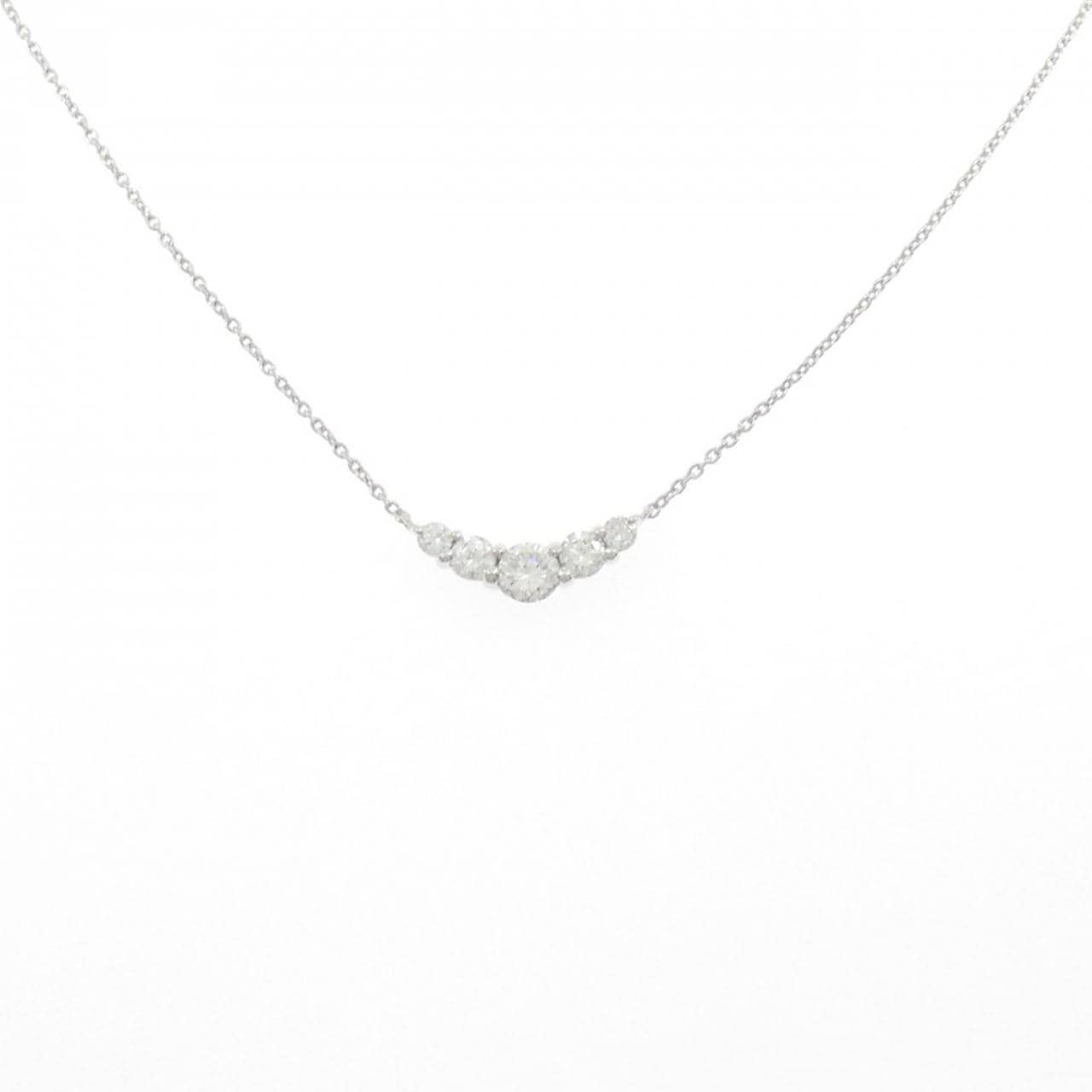 K18WG ダイヤモンド ネックレス 0.52CT
