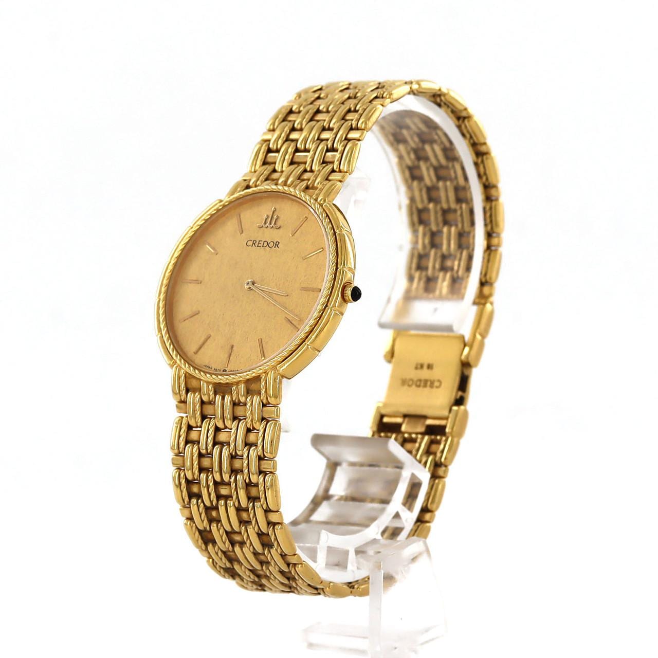 【ノーメンテナンス還元価格】セイコー クレドール YG 5A74-0110 YG クォーツ