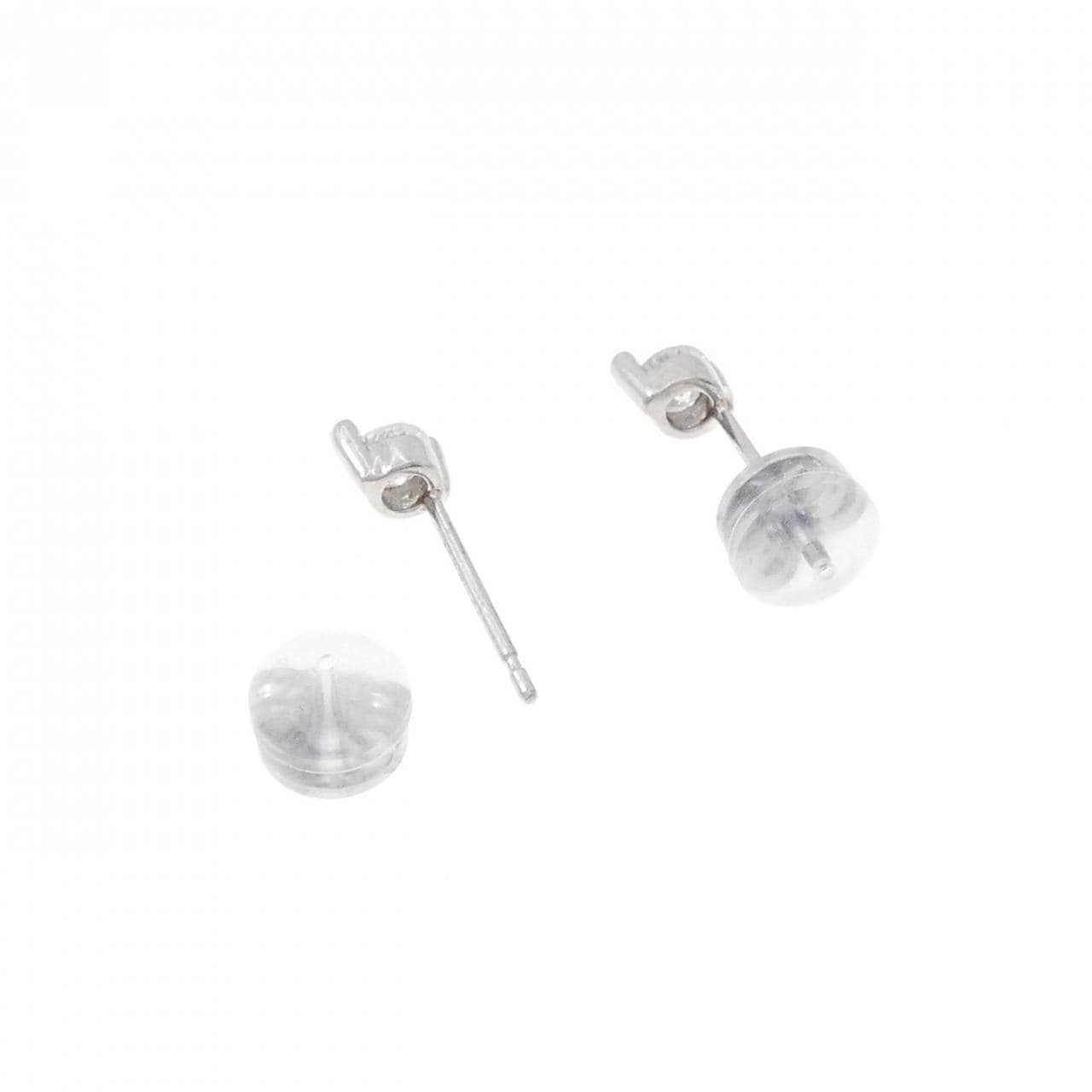 PT ソリティア ダイヤモンド ピアス 0.30CT