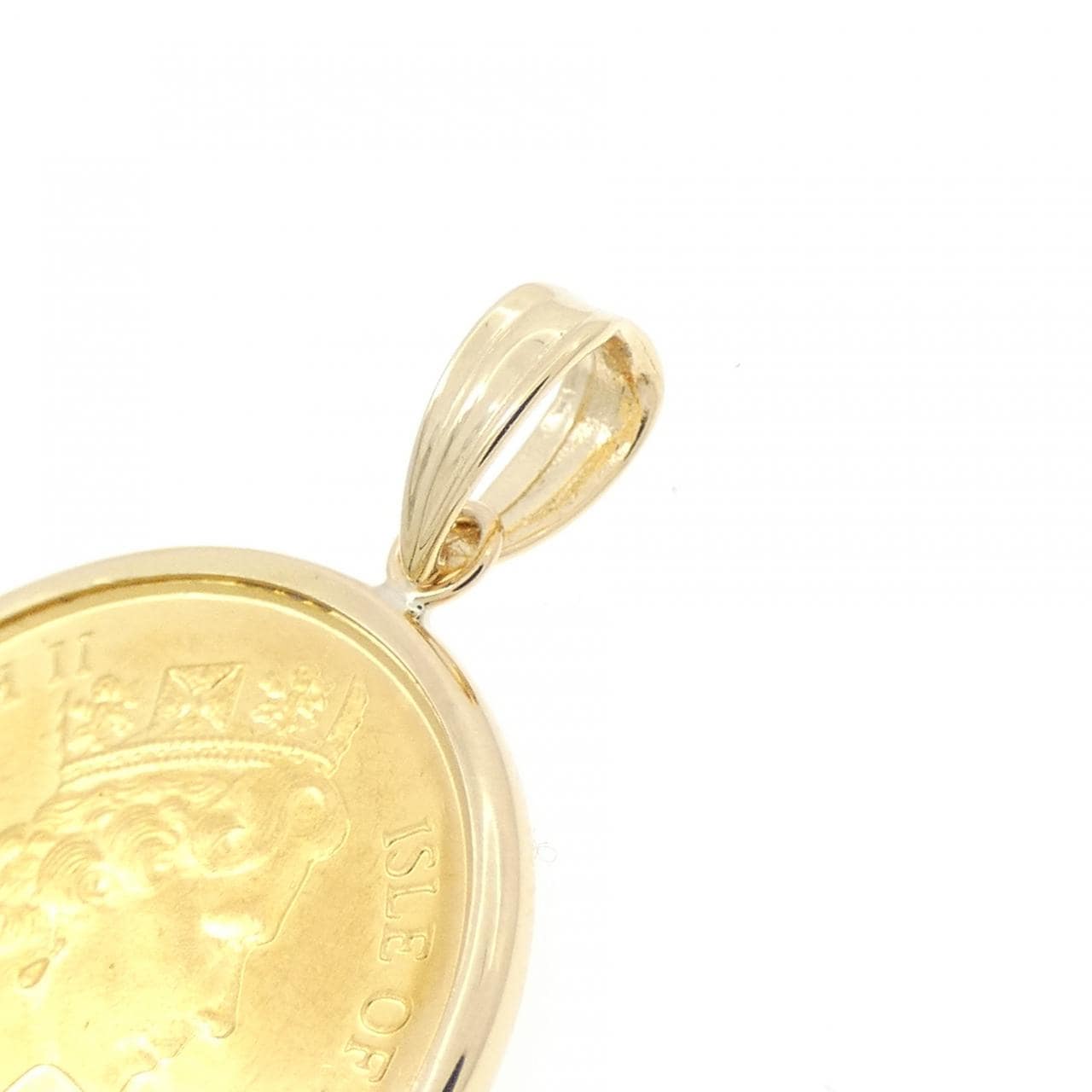 K18YG(枠) コイン ペンダント