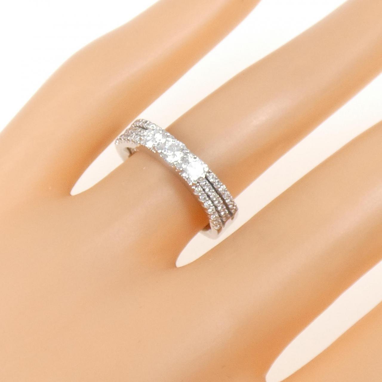 K18WG ダイヤモンド リング 0.45CT