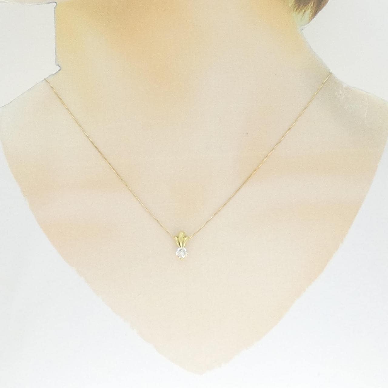 K18YG ダイヤモンド ネックレス 0.3CT