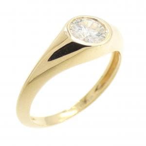 【新品】K18YG ソリティア ダイヤモンド リング 0.29CT