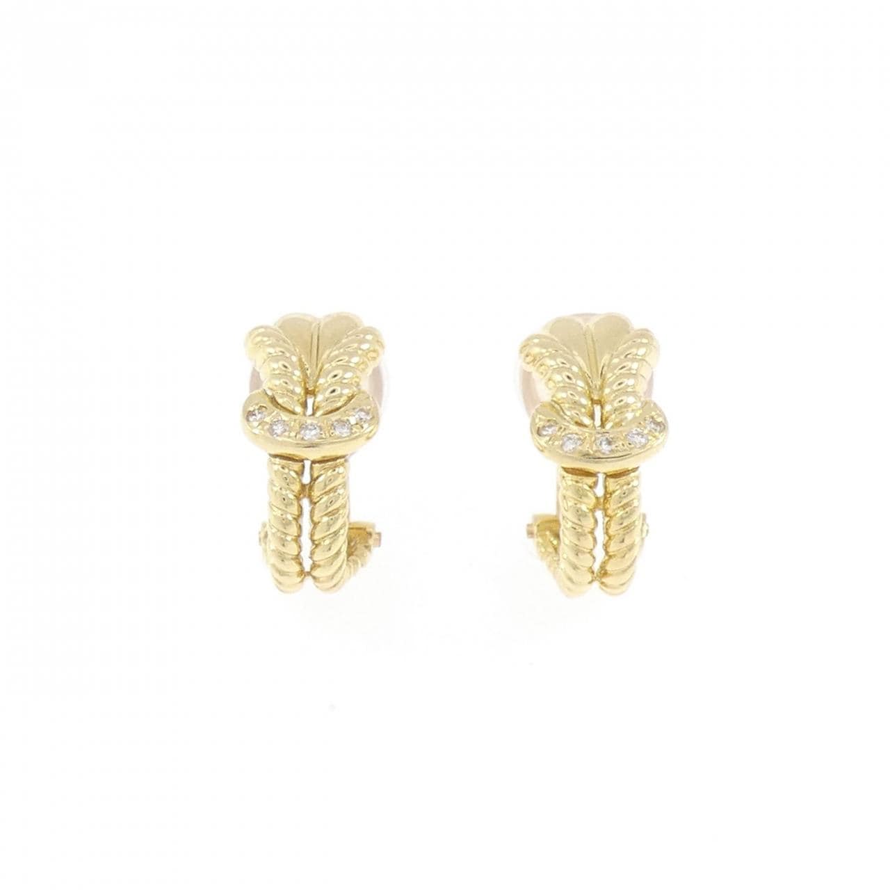 K18YG ダイヤモンド ピアス/イヤリング 0.06CT