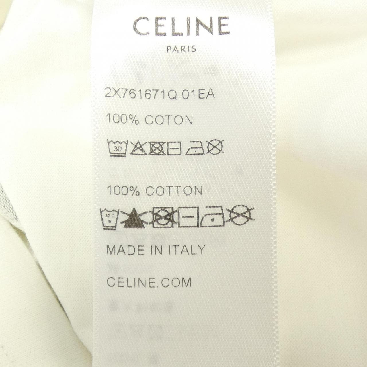 セリーヌ CELINE CELINEプリント クロップドTシャツ 2X761671Q Tシャツ