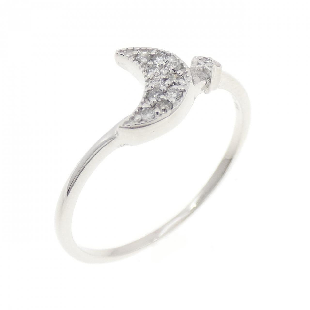 カサハラ マスミ ムーン×スター ダイヤモンド リング 0.07CT