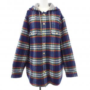 セリーヌ CELINE キルティングチェックオーバーシャツ　トリオンフ 2W16B029X ジャケット