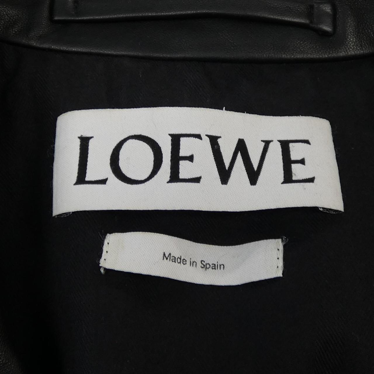 LOEWE皮革騎士夾克