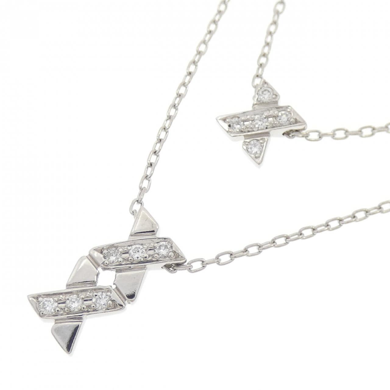 PT850 ダイヤモンド ネックレス 0.08CT