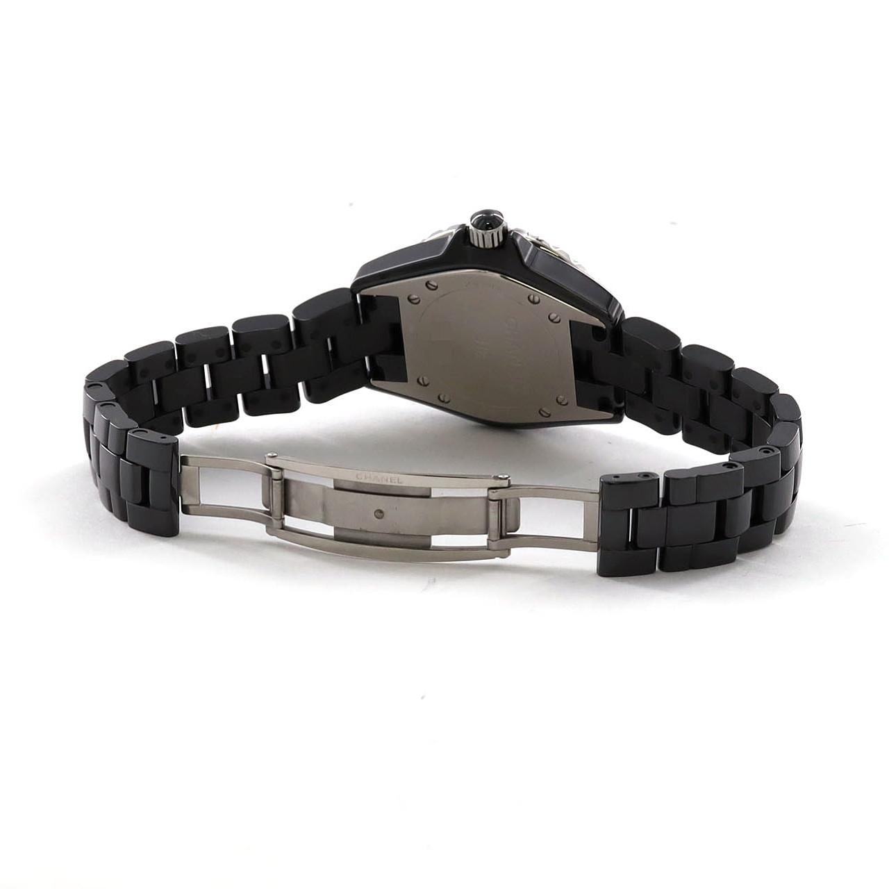 シャネル J12 33mmセラミック･12P H1625 セラミック クォーツ