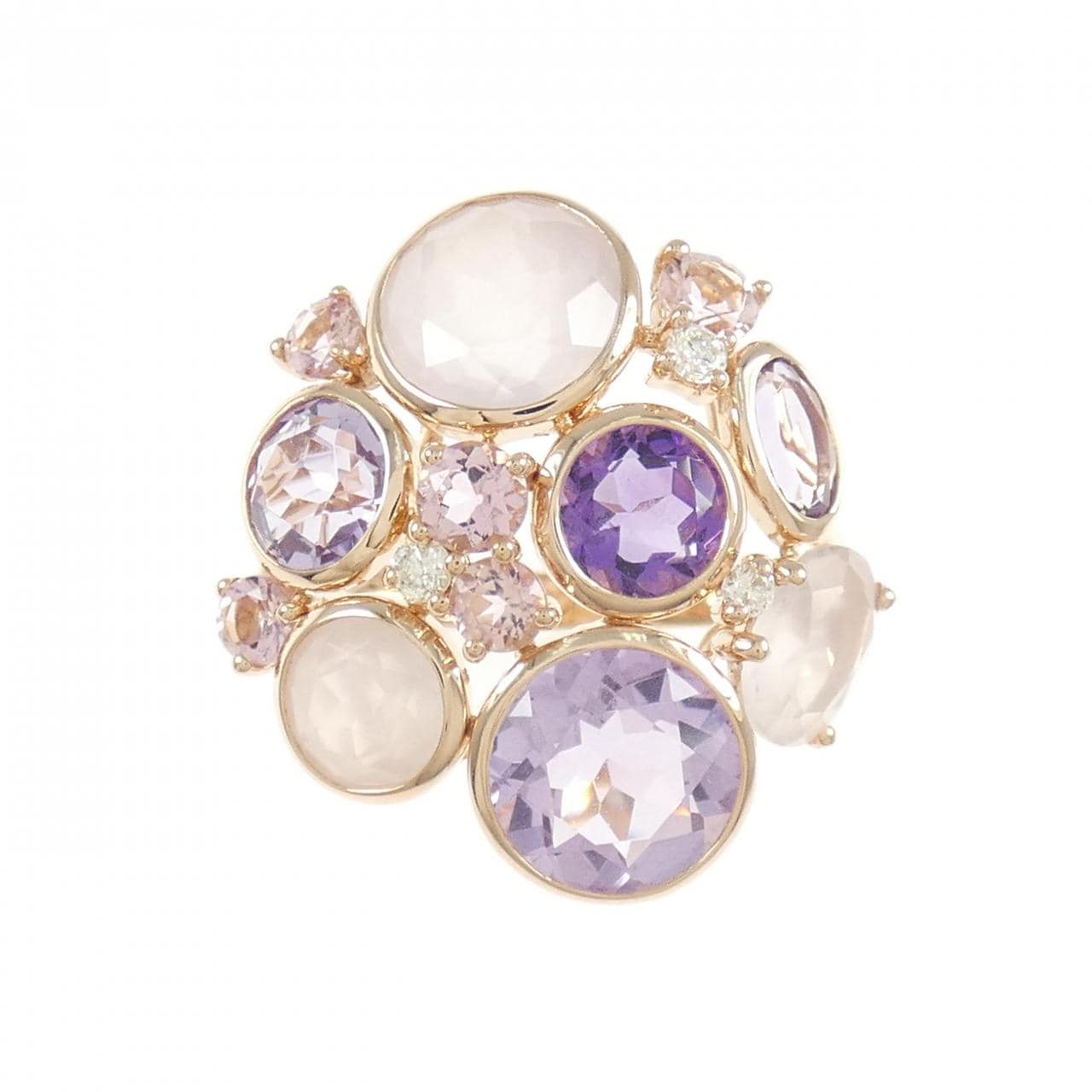 750PG カラーストーン リング