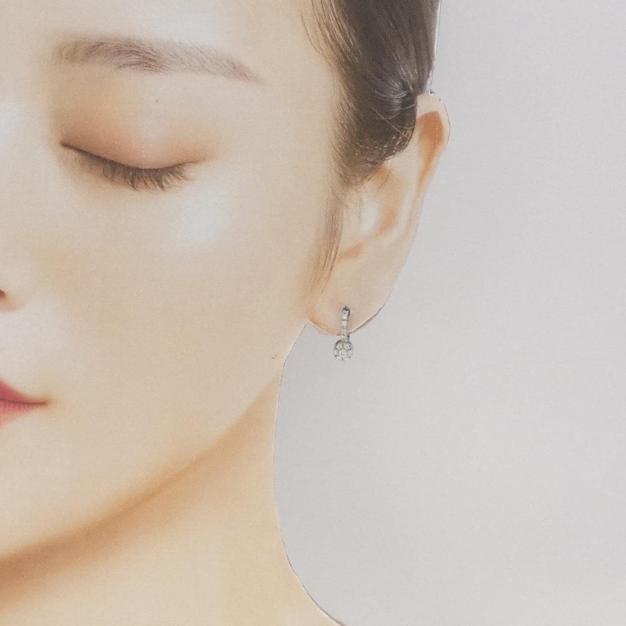 750WG ダイヤモンド ピアス