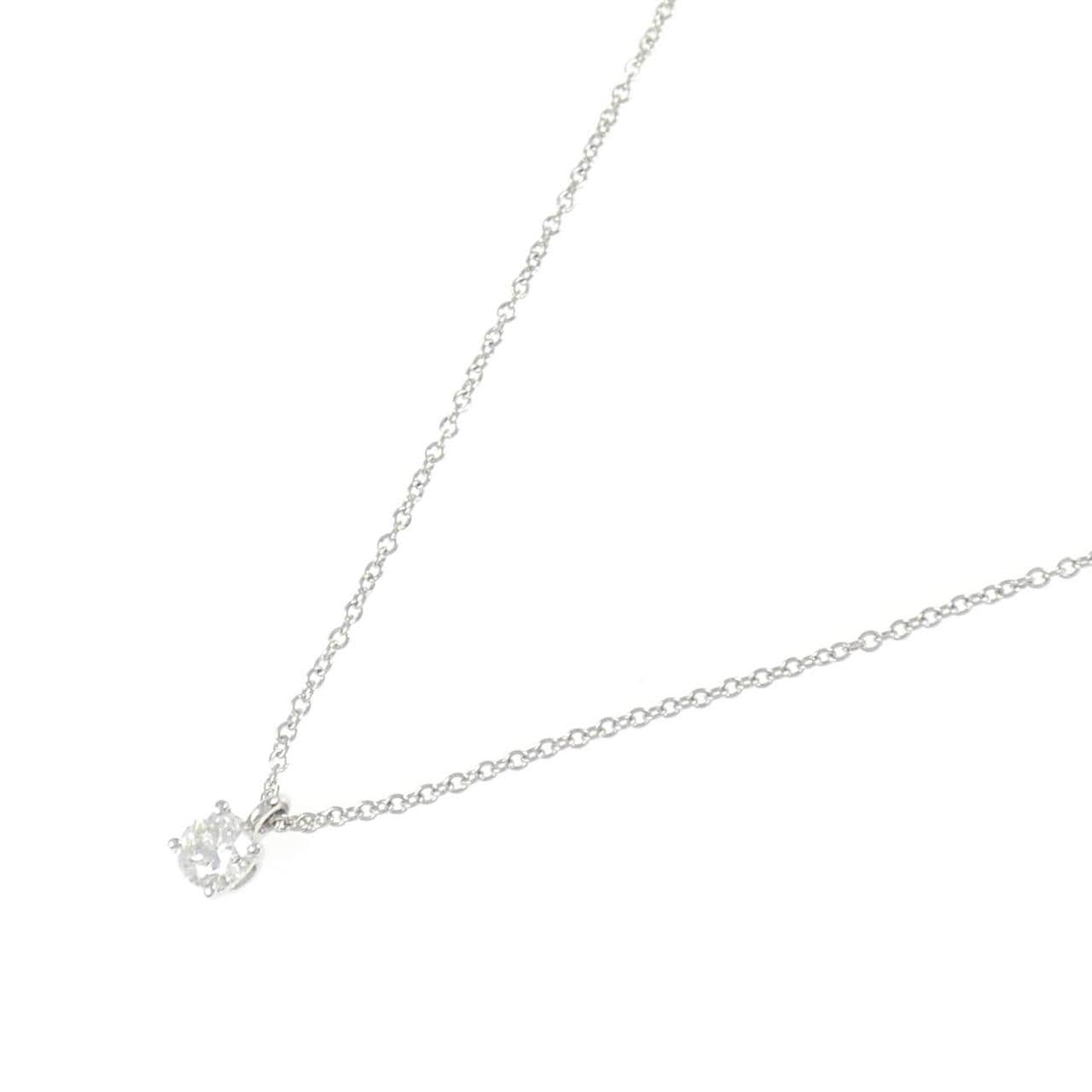 ティファニー ソリティア ネックレス 0.22CT H VS1 3EXT