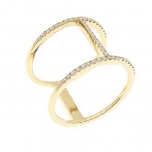 K18YG ダイヤモンド リング 0.22CT