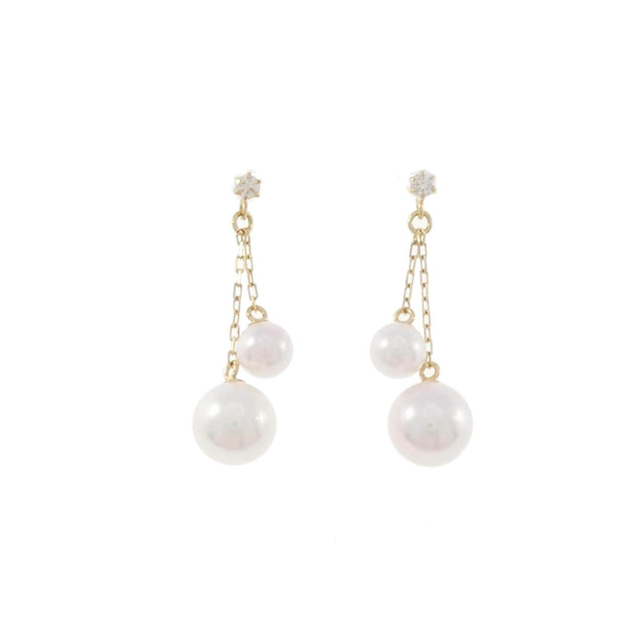 [BRAND NEW] K18YG Akoya pearl earrings