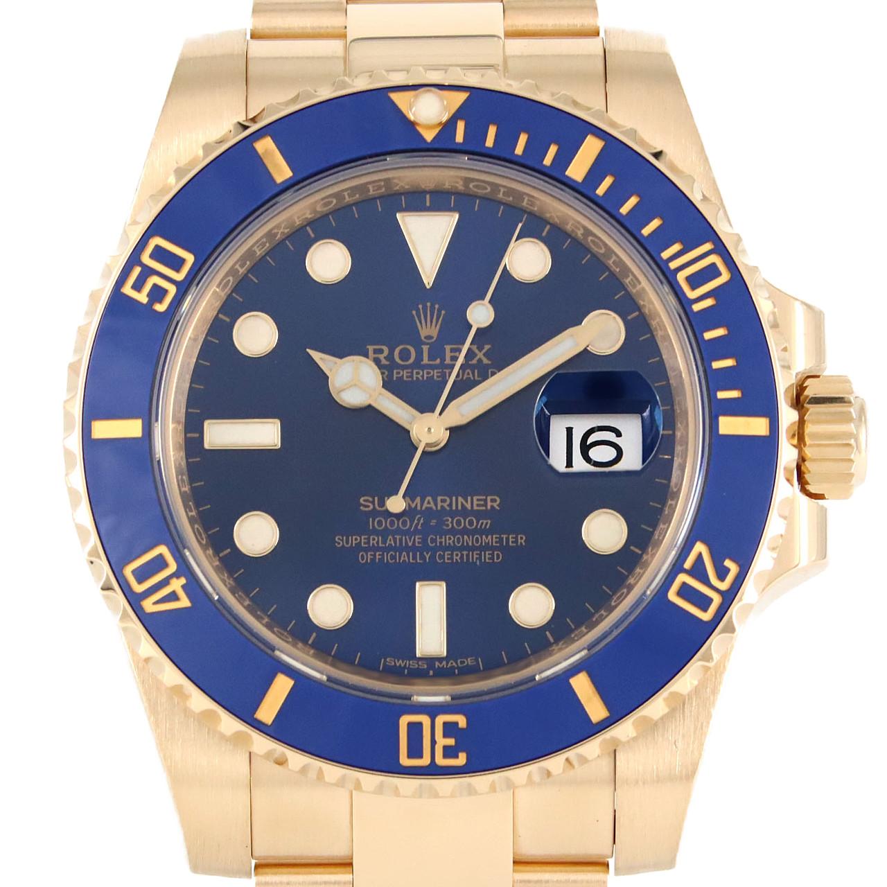 ROLEX Submariner Date 116618LB YG自動上弦random number