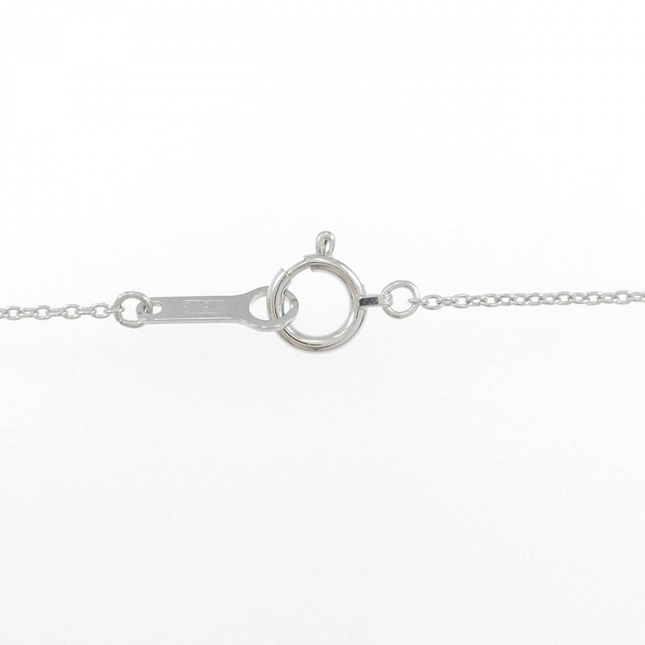 K18WG ハート ダイヤモンド ネックレス 0.50CT