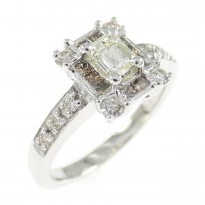 K18WG ダイヤモンド リング 0.329CT