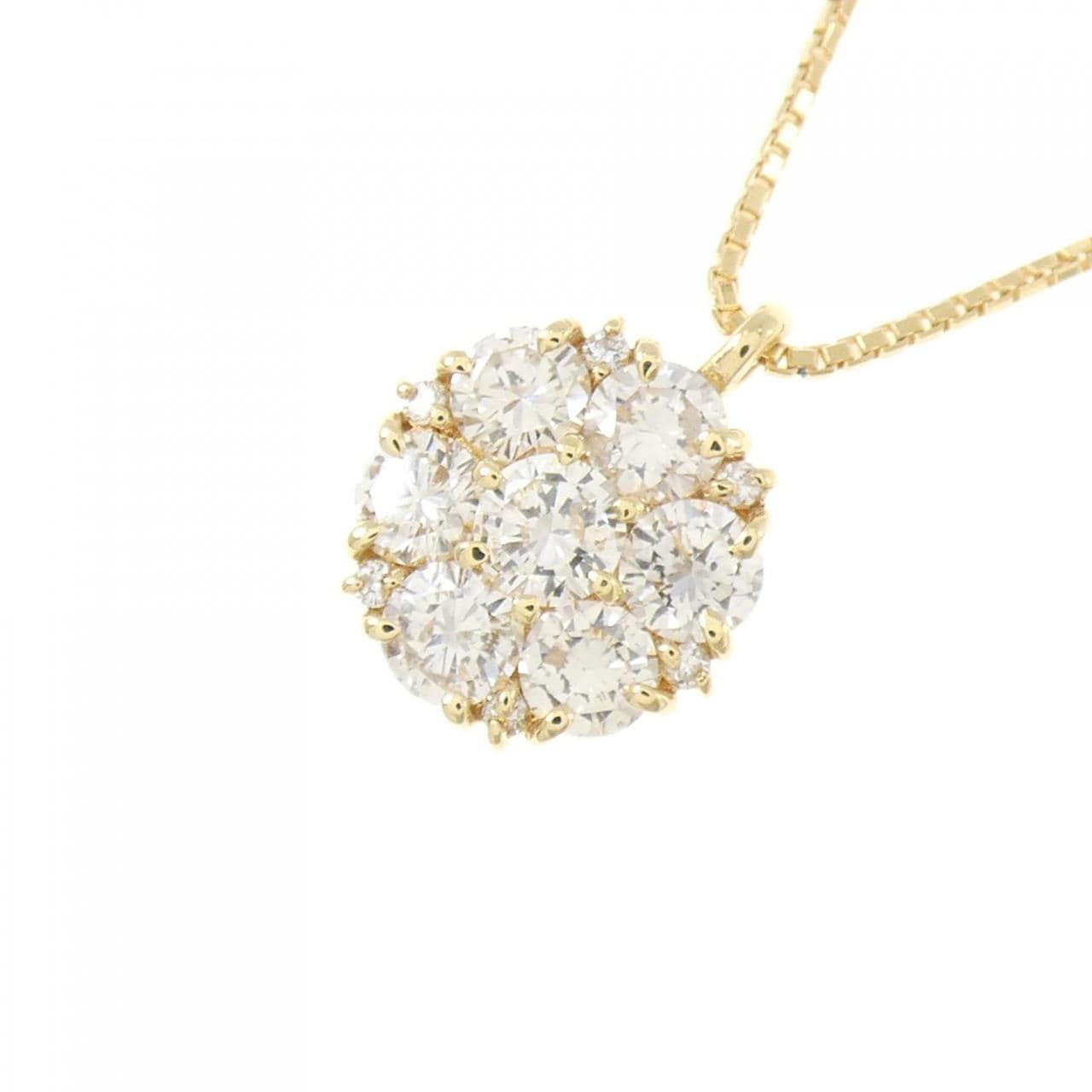 K18YG ダイヤモンド ネックレス 1.00CT