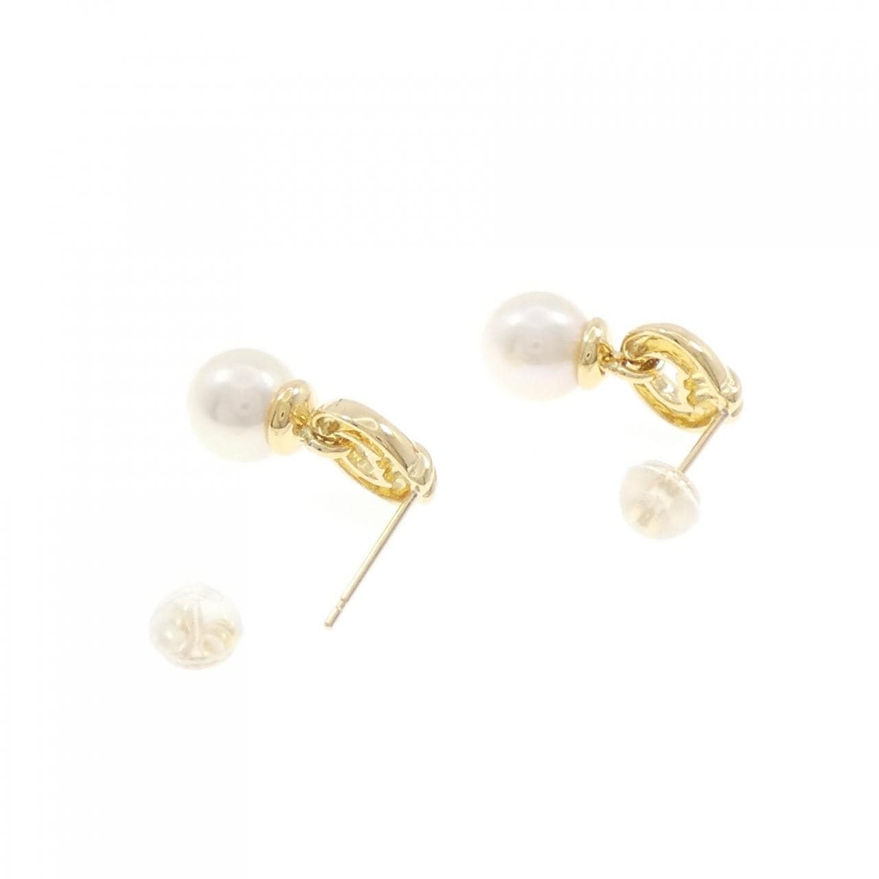 K18YG アコヤパール ピアス 7.3mm