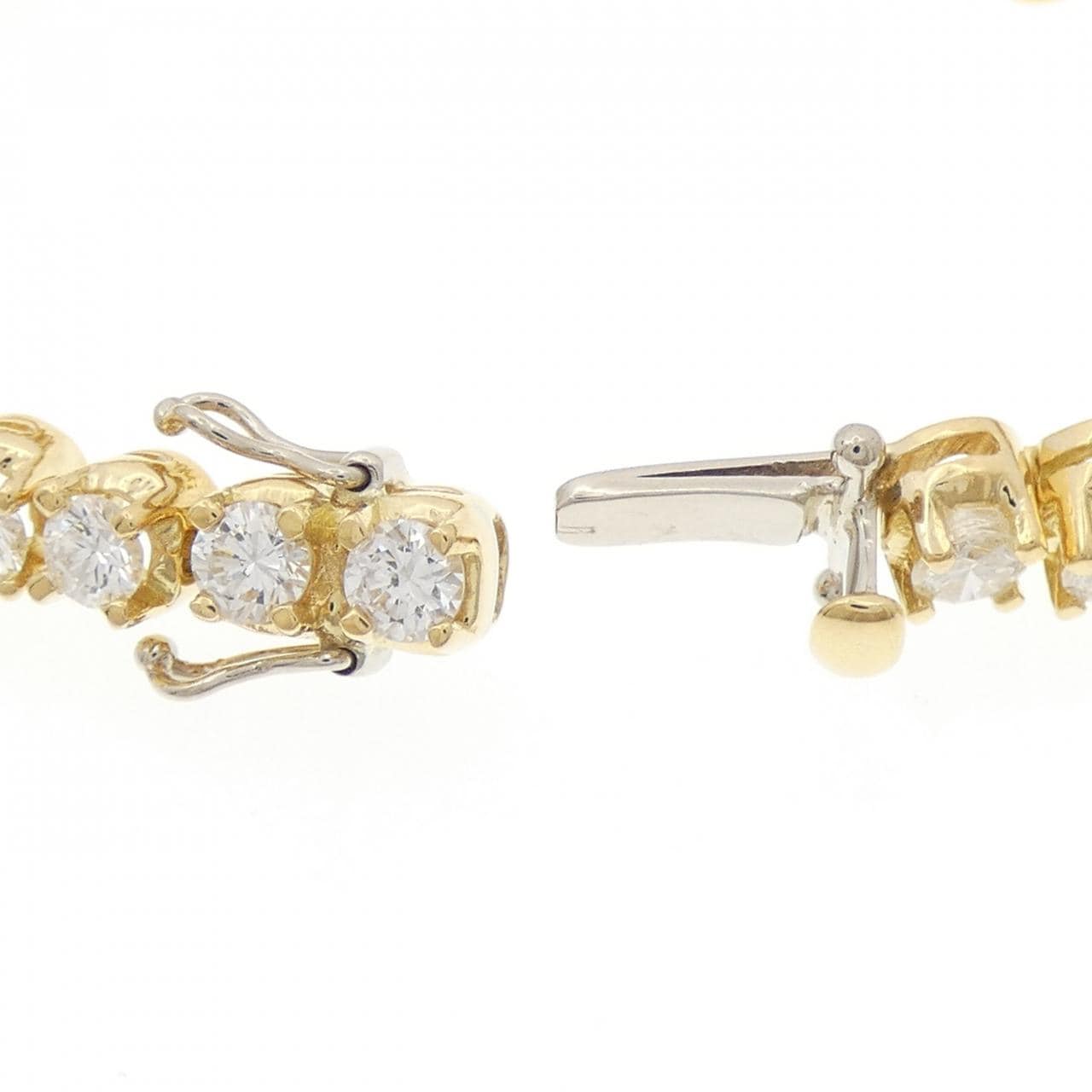 750YG/750WG ダイヤモンド ブレスレット 5.02CT