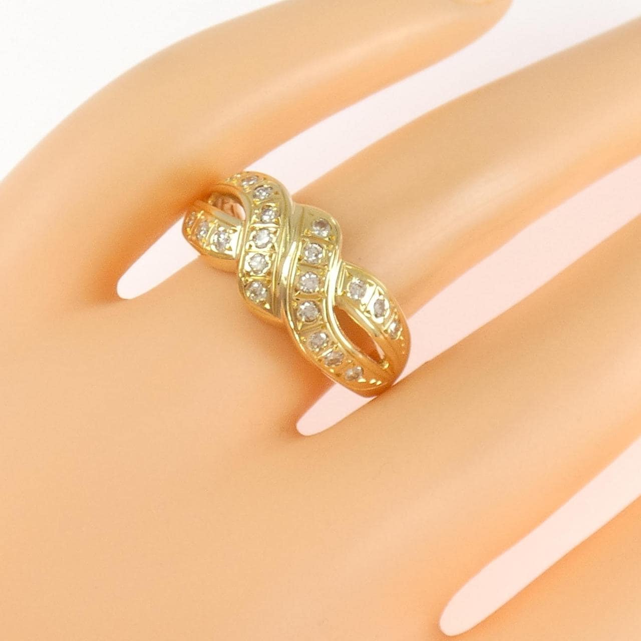 K18YG ダイヤモンド リング