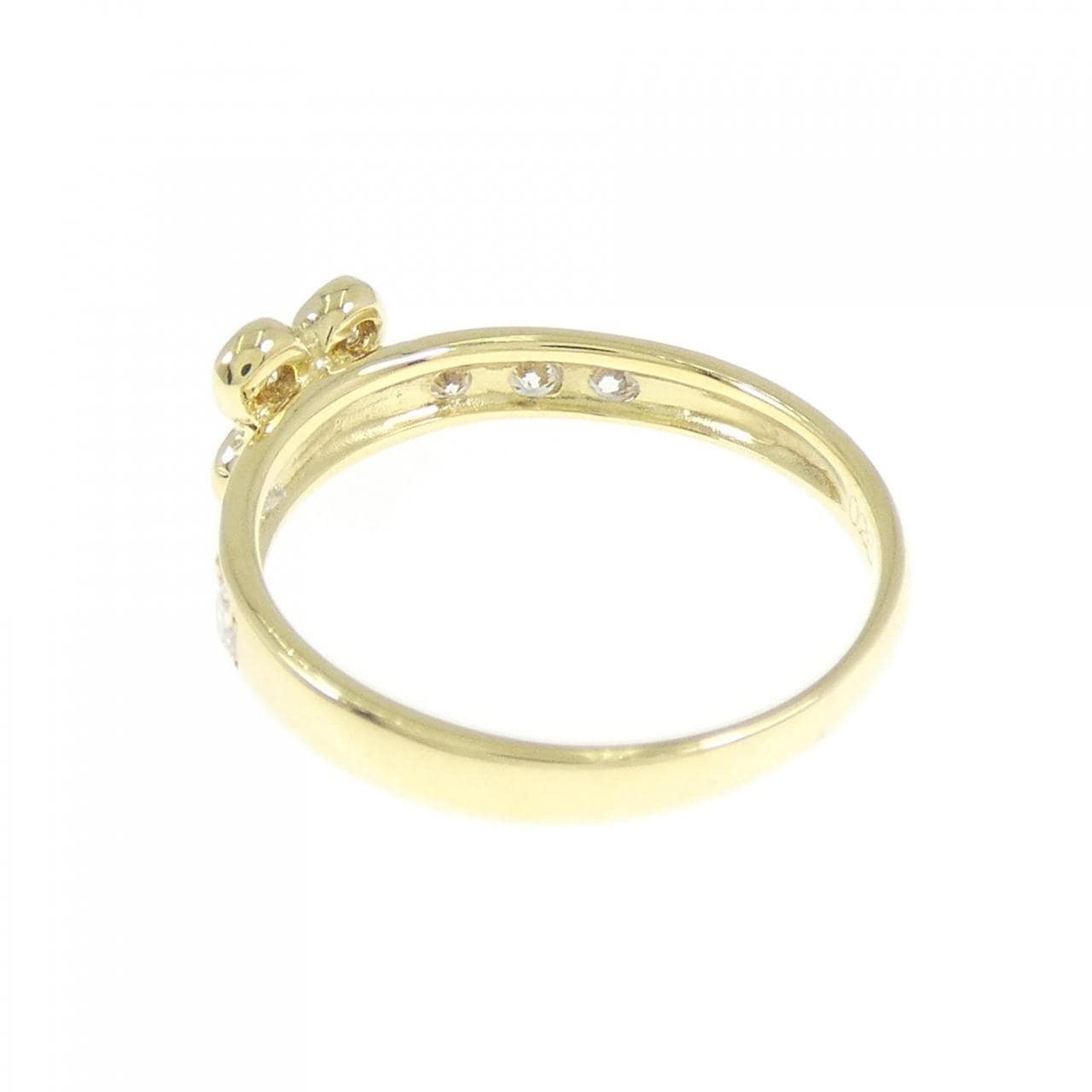 K18YG花朵鑽石戒指0.26CT