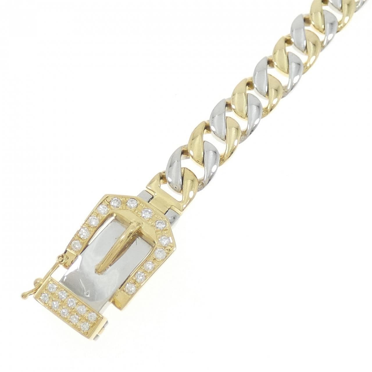 [新品] PT/K18YG钻石手链 0.30CT