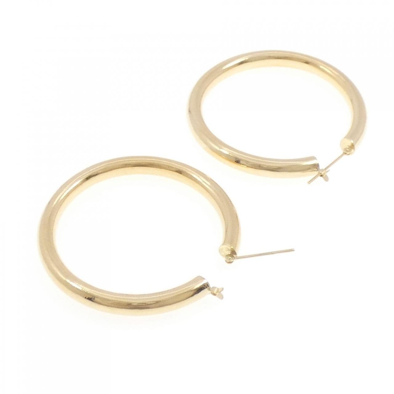 [BRAND NEW] K18YG hoop earrings