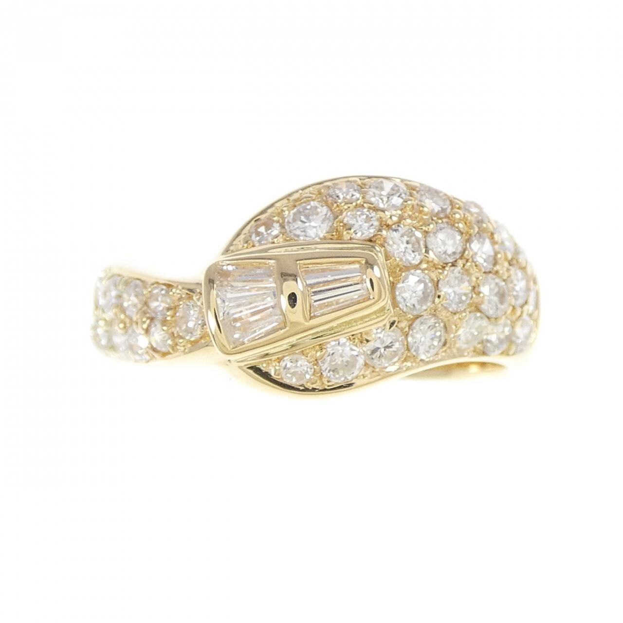 K18YG ダイヤモンド リング 0.73CT