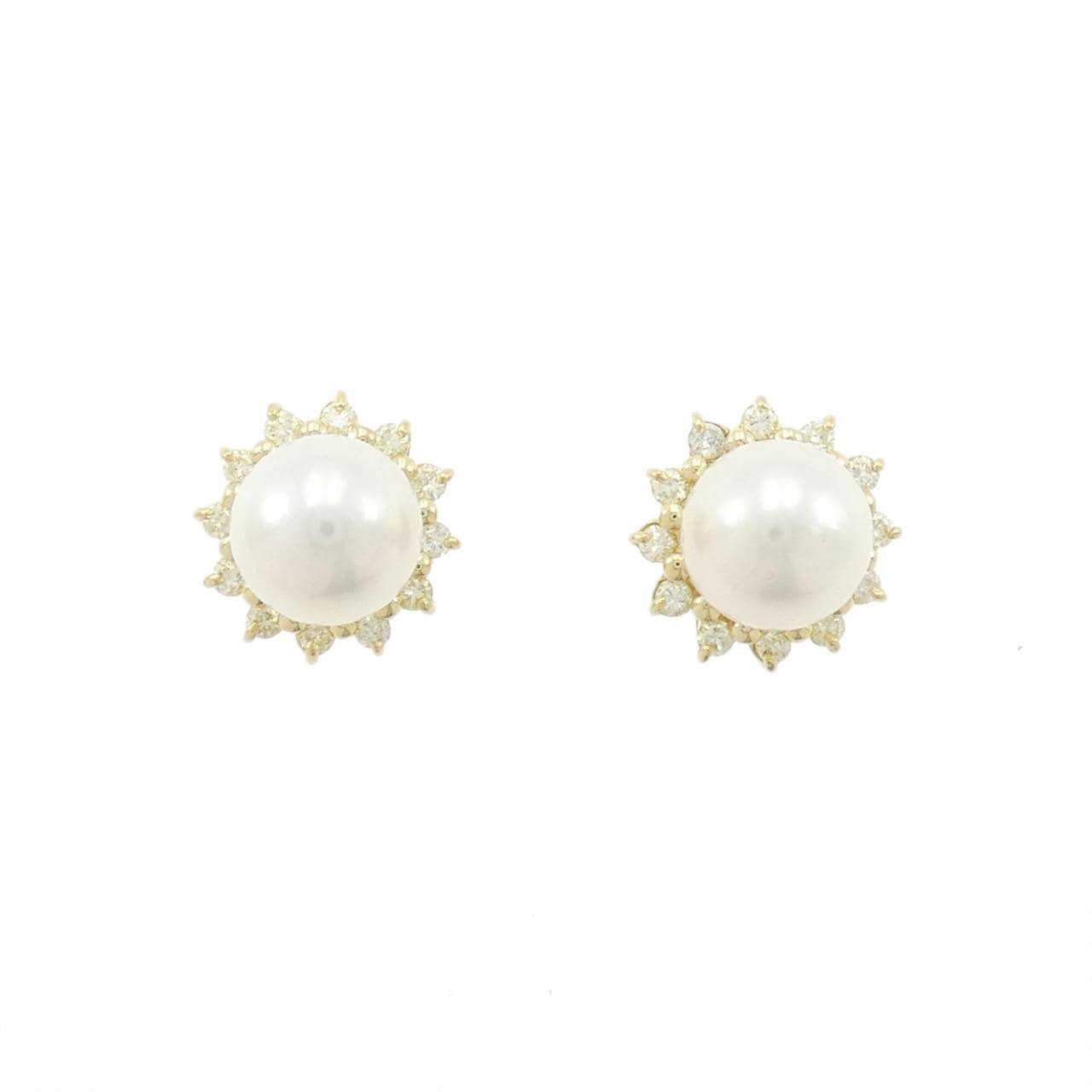 K18YG アコヤパール ピアス 8.5mm
