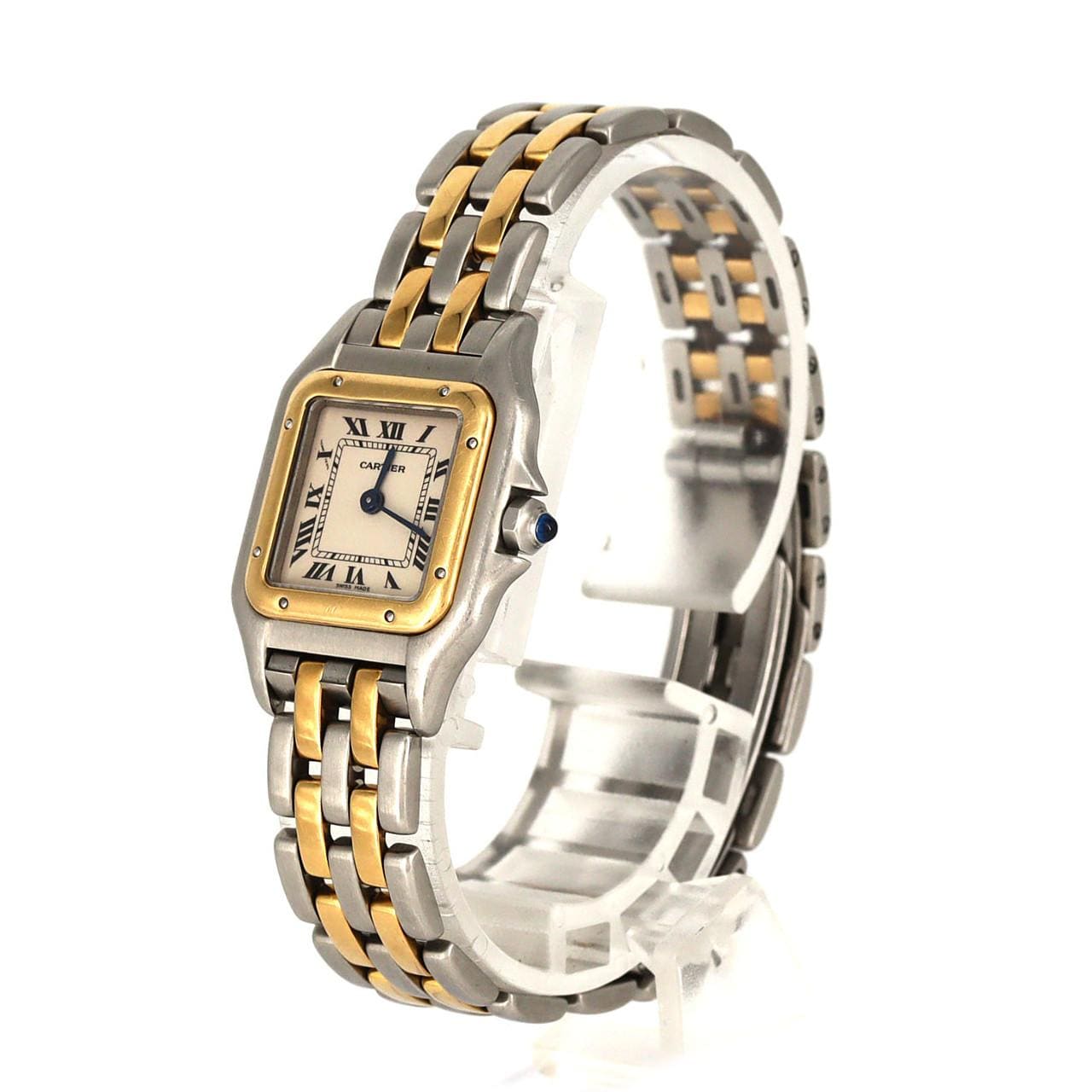 【ノーメンテナンス還元価格】カルティエ パンテールSM 2ROW SSxYG クォーツ