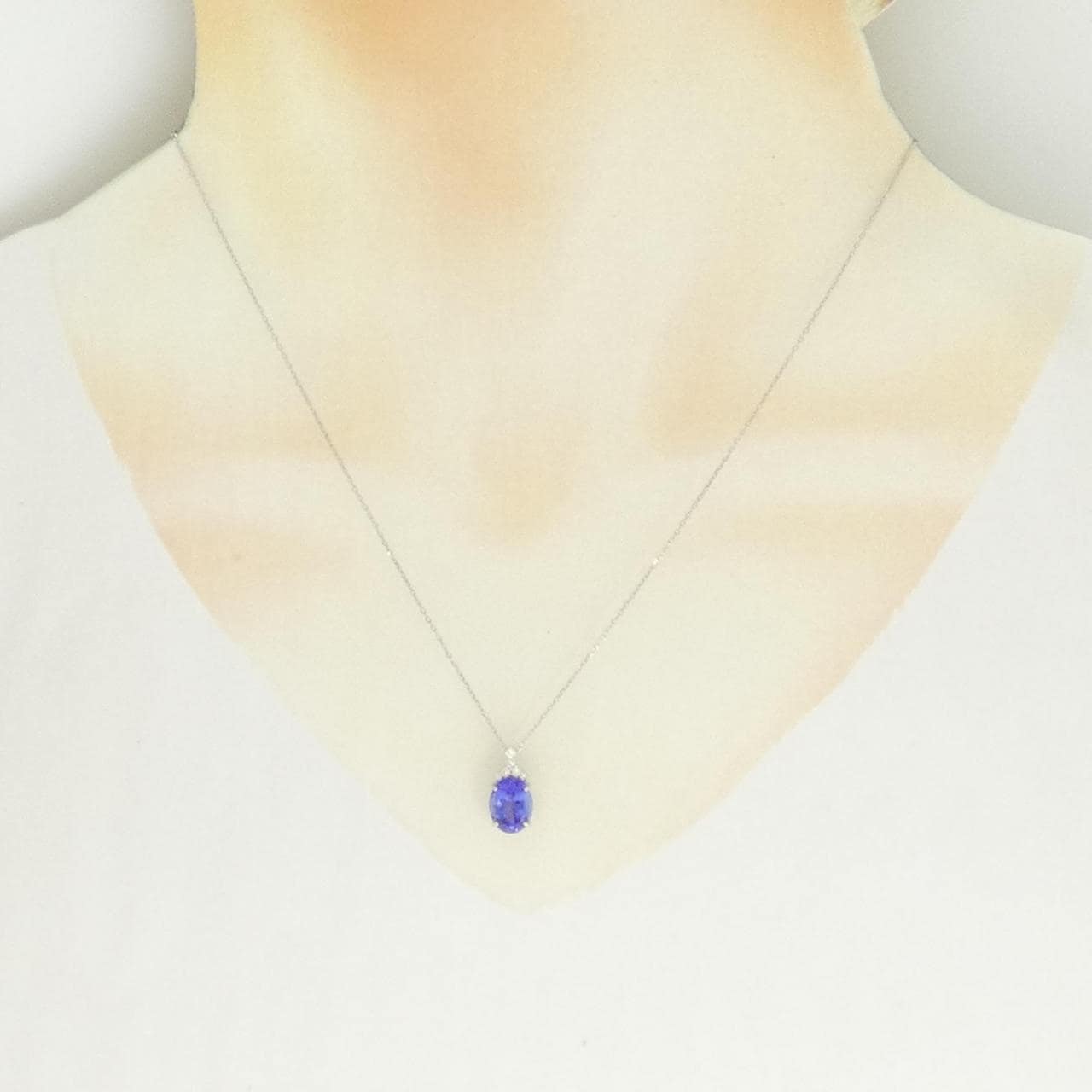 PT900/PT850 タンザナイト ネックレス 2.11CT